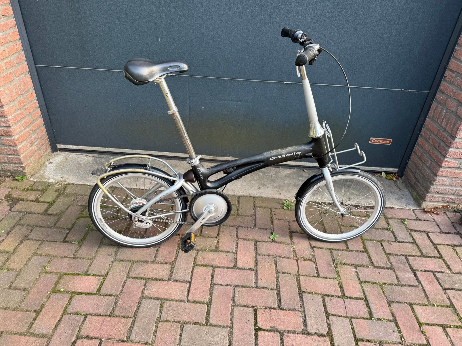 Gebruikte Gazelle Tranza carbon vouwfiets, Fietsen en Brommers, Ophalen, 20 inch of meer, Gebruikt, Versnellingen