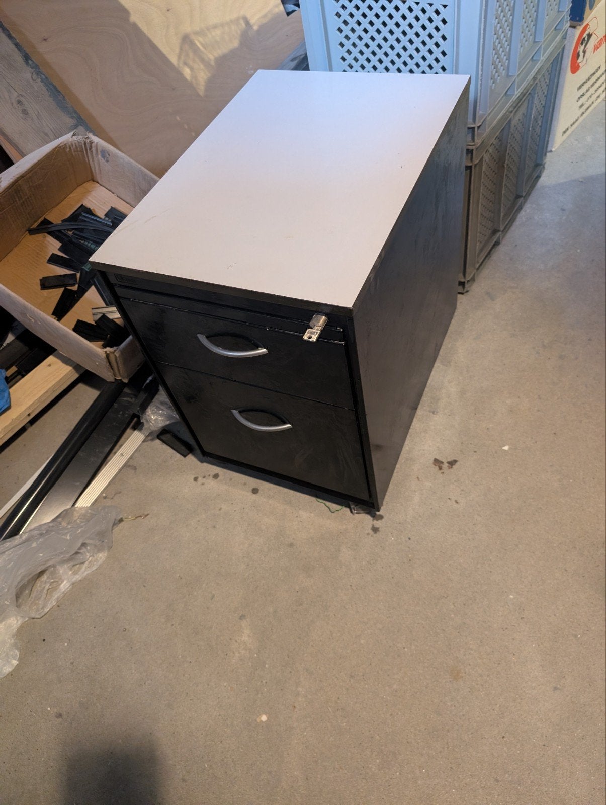 Ahrend Rolcontainer Bureaublok  met 2 Lades, Slot, Wieltjes, Huis en Inrichting, Kasten | Ladekasten, Ophalen, Minder dan 50 cm