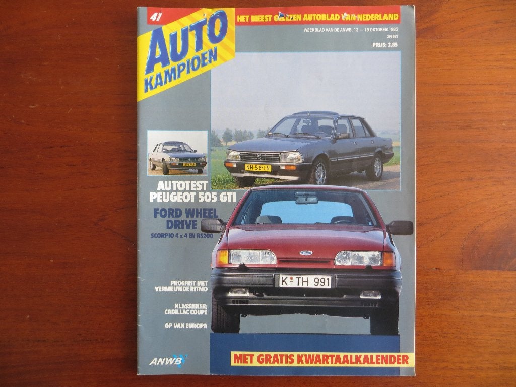 Autokampioen 41 1985 Ford Scorpio 4x4, 505 GTI, Ritmo, RS200, Ophalen of Verzenden, Nieuw, Ford