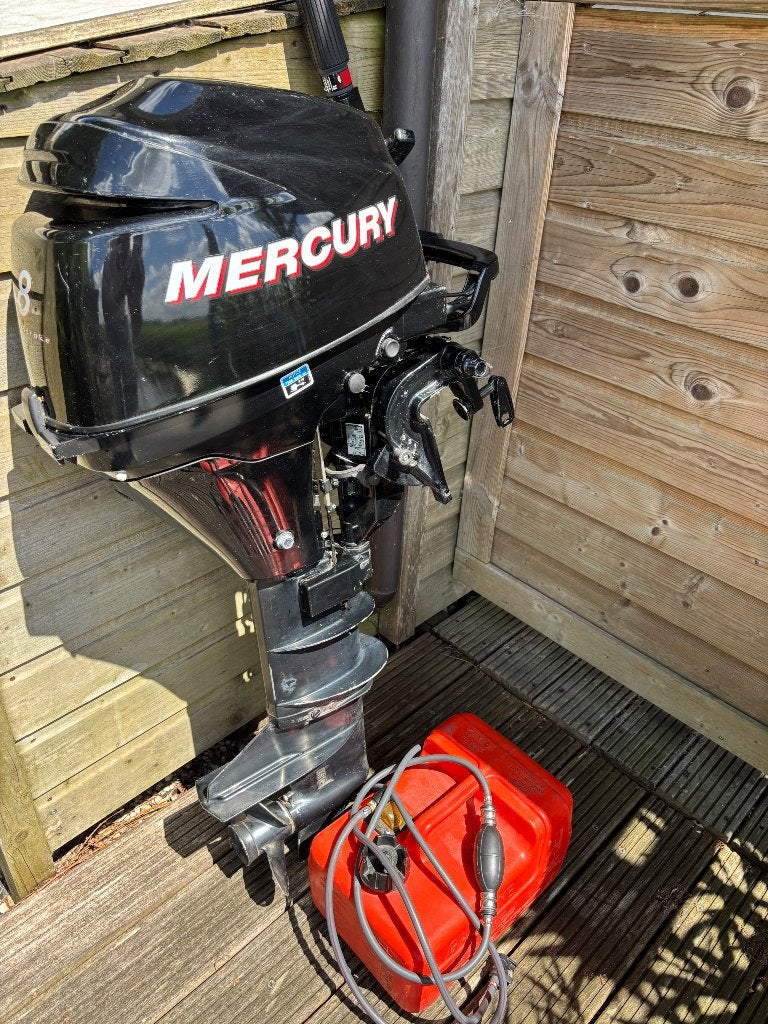 Mercury 8pk buitenboordmotor, Ophalen, Gebruikt, Mercury
