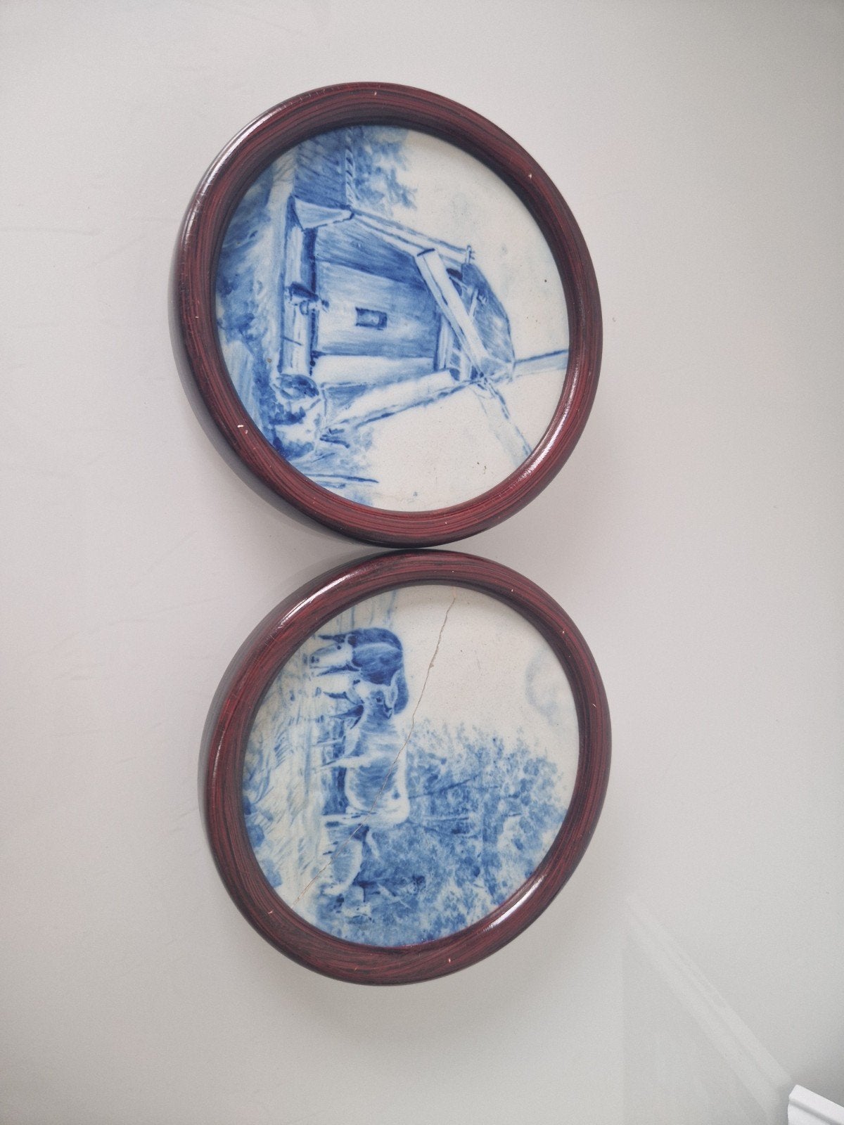 Delfts blauwe wandborden van kunsthandel Reeker, Antiek en Kunst, Ophalen of Verzenden