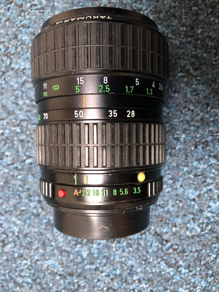 Zoom-lens Takumar, Ophalen, Gebruikt, Telelens, Zoom