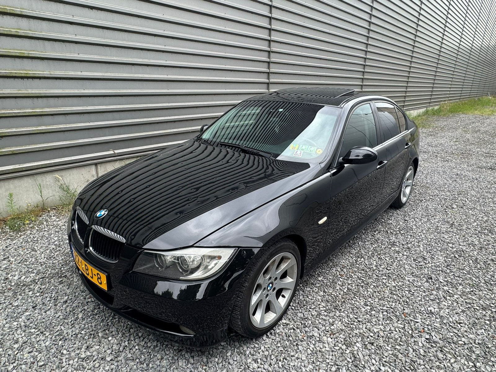 BMW 3-Serie 2.0 I 320i High Executive Schuifdak 2007 Nwe APK, Auto's, BMW, 1995 cc, Zwart, 4 cilinders, 150 pk