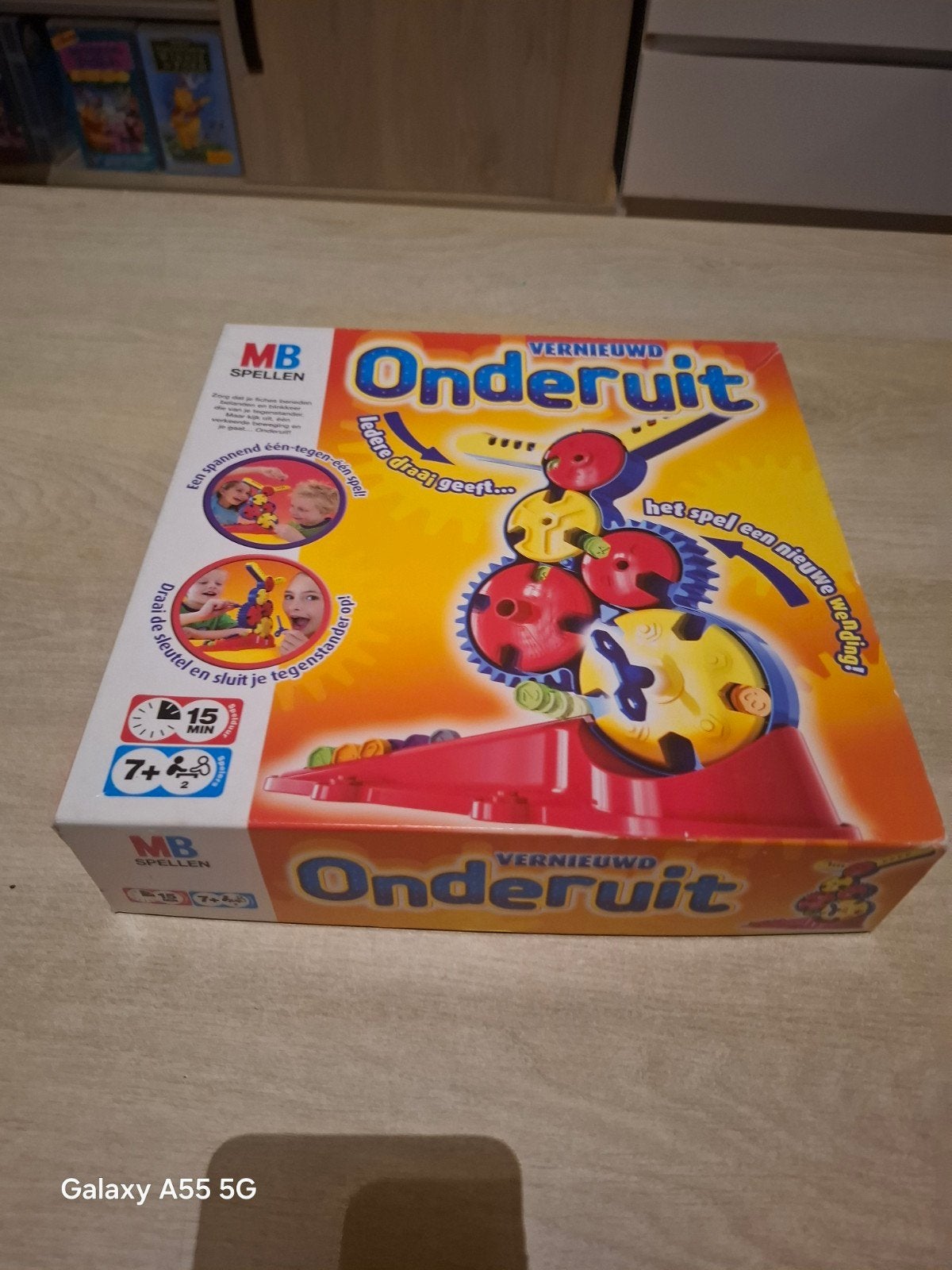 MB Spellen Onderuit - Vernieuwd Gezelschapsspel, Postbus 3000, 3000 KB Rotterdam, Gebruikt, Ophalen of Verzenden, Bouwen