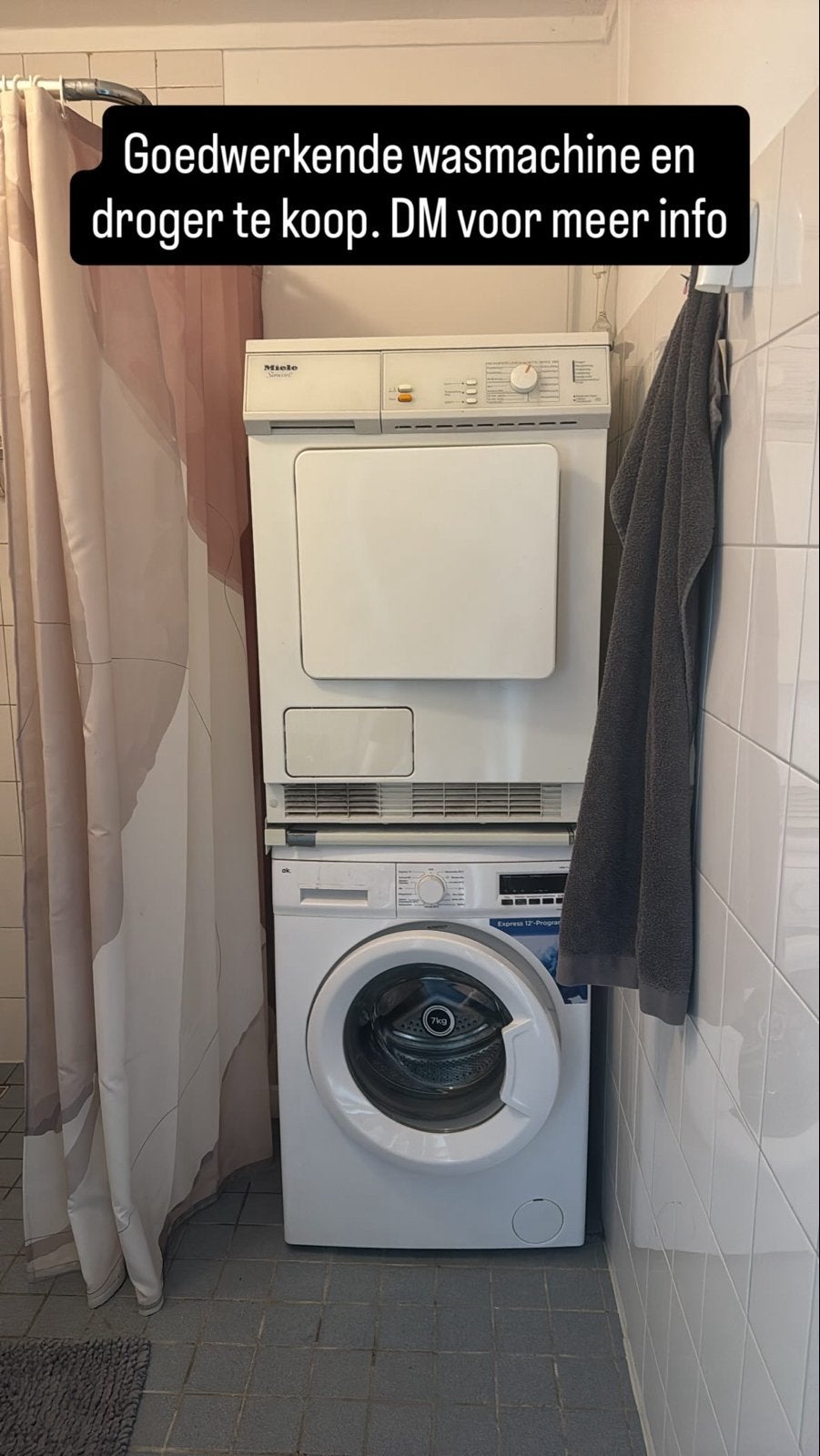 Wasmachine te koop - nooit problemen gehad, Witgoed en Apparatuur, Wasmachines, Gebruikt, Voorlader, 6 tot 8 kg, 85 tot 90 cm