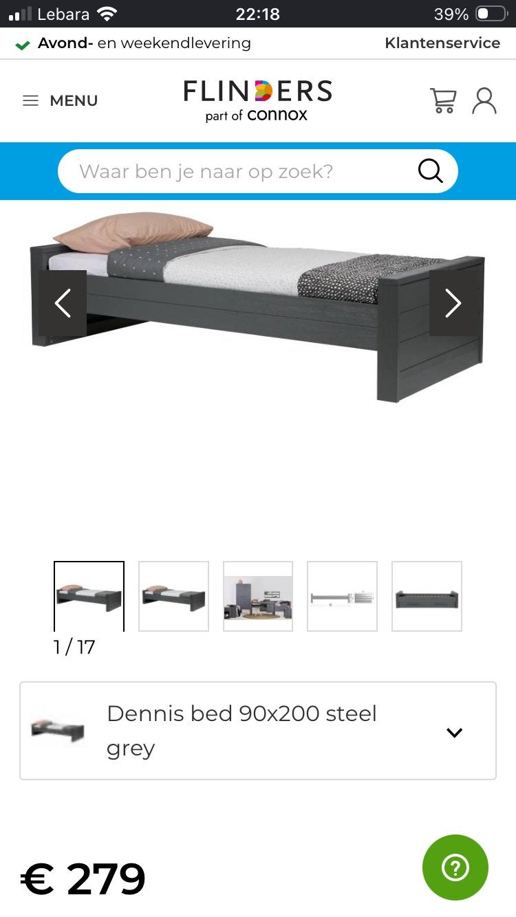 Woood bed 90x200 foto,s kommen binnenkort, Ophalen, Zo goed als nieuw