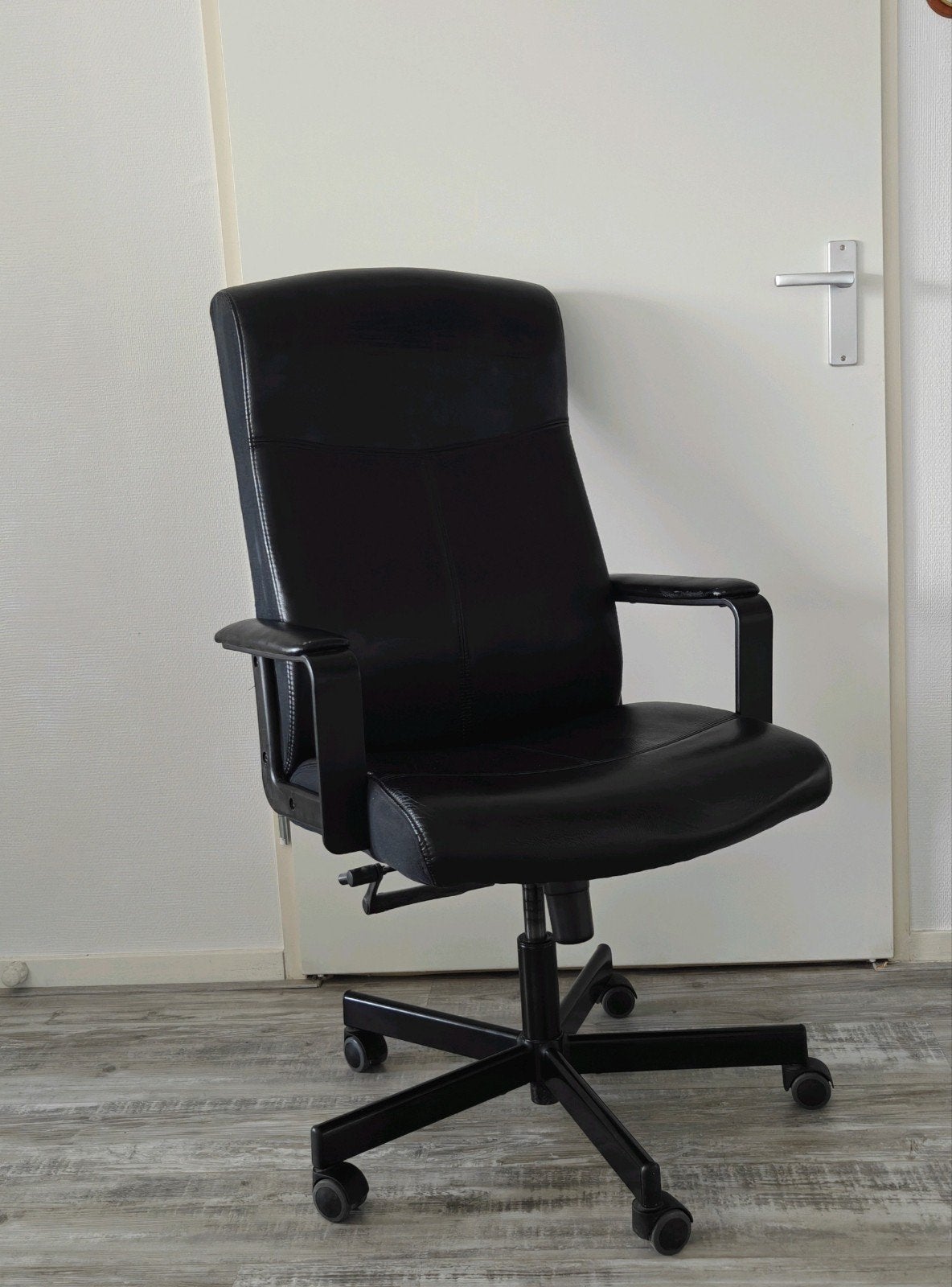 IKEA MALKOLM 20248 Bureaustoel - Desk chair, Ophalen, Gebruikt, Zwart, Bureaustoel