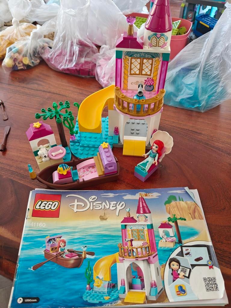 LEGO Disney Princess Ariëls Onderwaterpaleis 41160, Ophalen, Compleet, Lego, Zo goed als nieuw