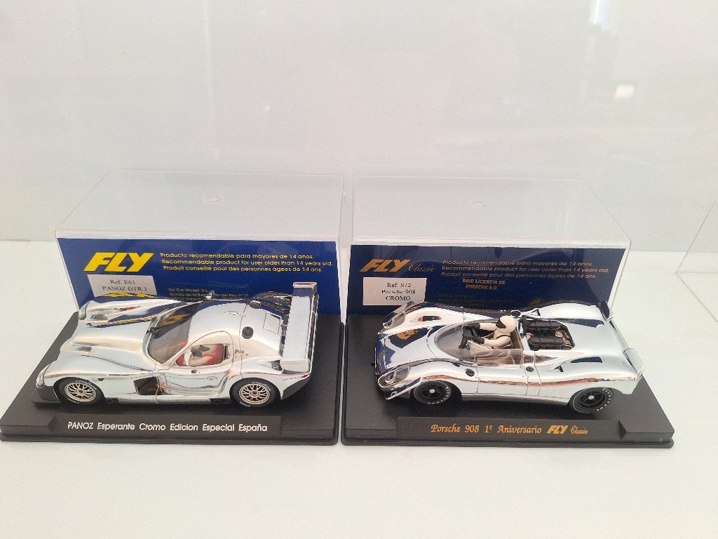 Fly Chrome Limited Edtion Porsche 908 en een Panoz Chromo, Overige merken, Racebaan, Fly, Nieuw