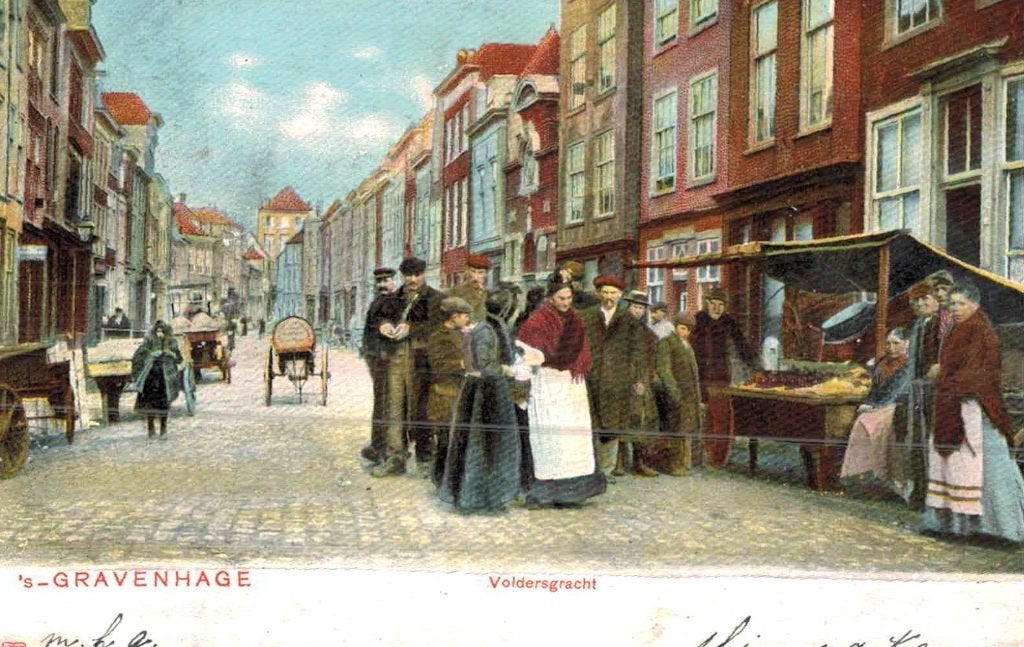 DEN HAAG Voldersgracht, Ophalen of Verzenden, Voor 1920, Gelopen, Zuid-Holland