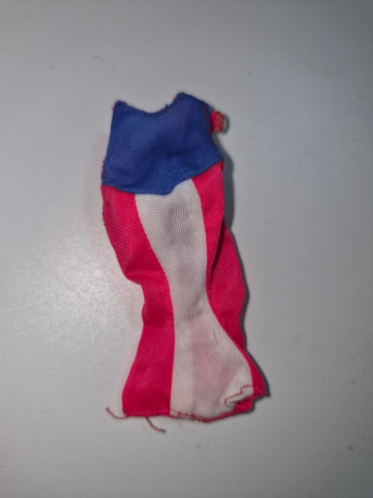 894 Vintage Barbie badpak rood wit blauw, Ophalen of Verzenden, Gebruikt