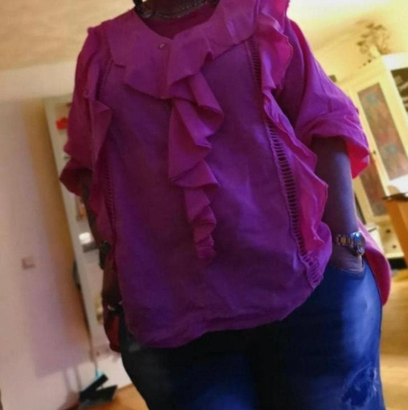 Roze Ibiza Blouse One Collection - Maat 44-48, Ophalen of Verzenden, Zo goed als nieuw, Roze, Blouse of Tuniek