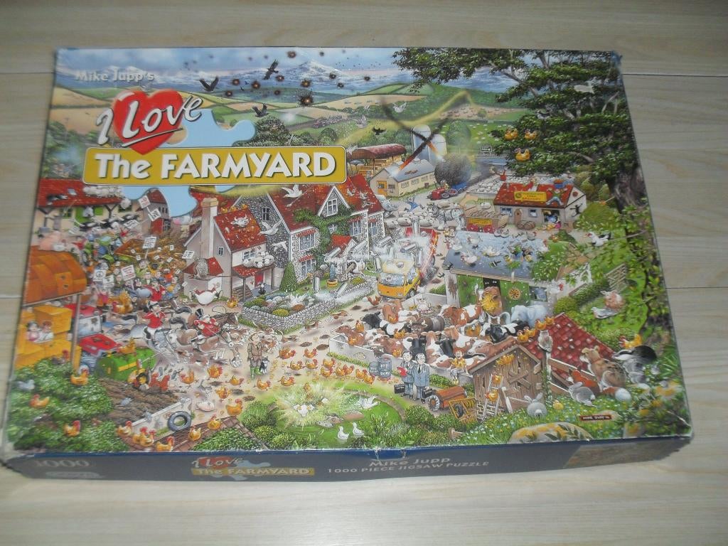 Gibsons puzzle 1000 stukjes I love the Farmyard, Ophalen, 500 t/m 1500 stukjes, Gebruikt, Legpuzzel