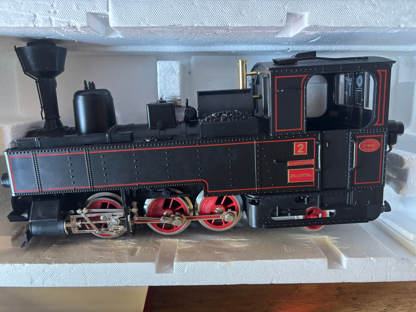 Lgb - stoomlocomotief - zillertalbahn 2071 D, Ophalen, Zo goed als nieuw, LGB, Gelijkstroom
