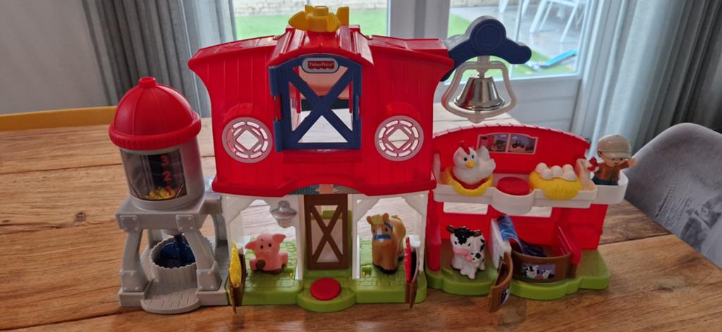 Fisher-Price Little People Boerderij met Dieren en Geluid, Ophalen, Gebruikt, Speelset, Met geluid