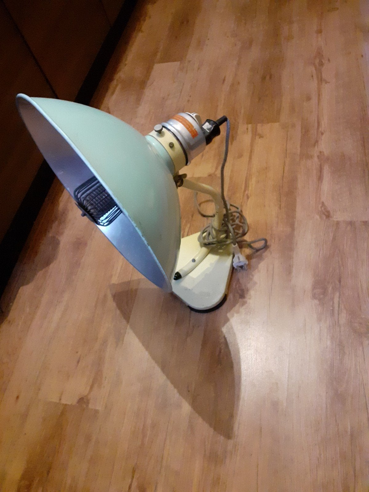 antiek werkend pastel blauw straalkachel, Huis en Inrichting, Kachels, Gebruikt, Overige soorten, Elektrisch, Ophalen of Verzenden
