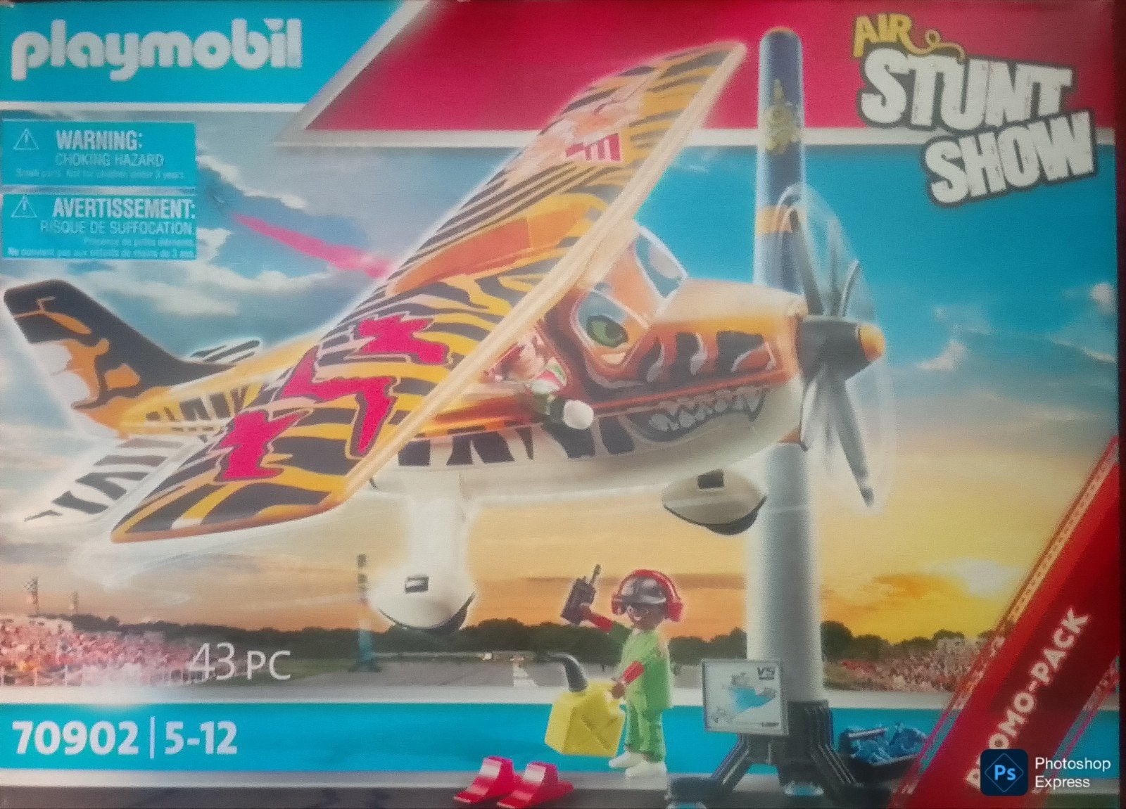 Air Stuntshow Propellorvliegtuig Tiger 70902, Ophalen of Verzenden, Zo goed als nieuw, Complete set