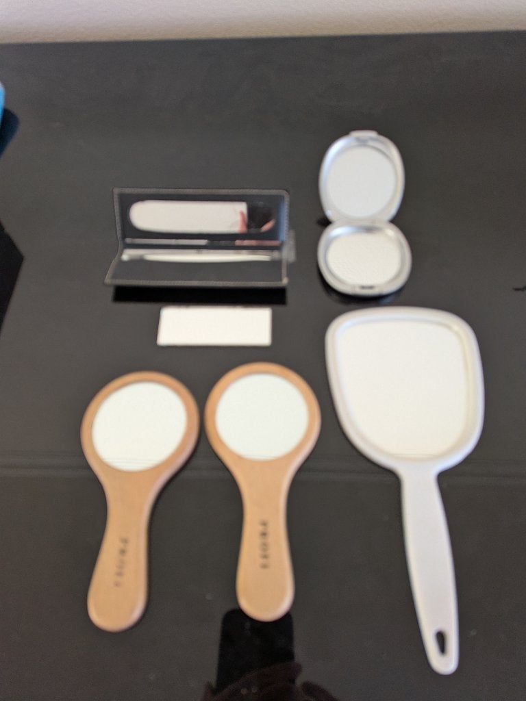 Make - up  spiegeltjes, Ophalen of Verzenden, Zo goed als nieuw, Gehele gezicht, Toebehoren