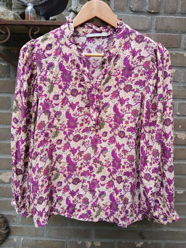 Aaiko bloes VOOR €15,- INCL, Ophalen of Verzenden, Zo goed als nieuw, Maat 38/40 (M), Zwart