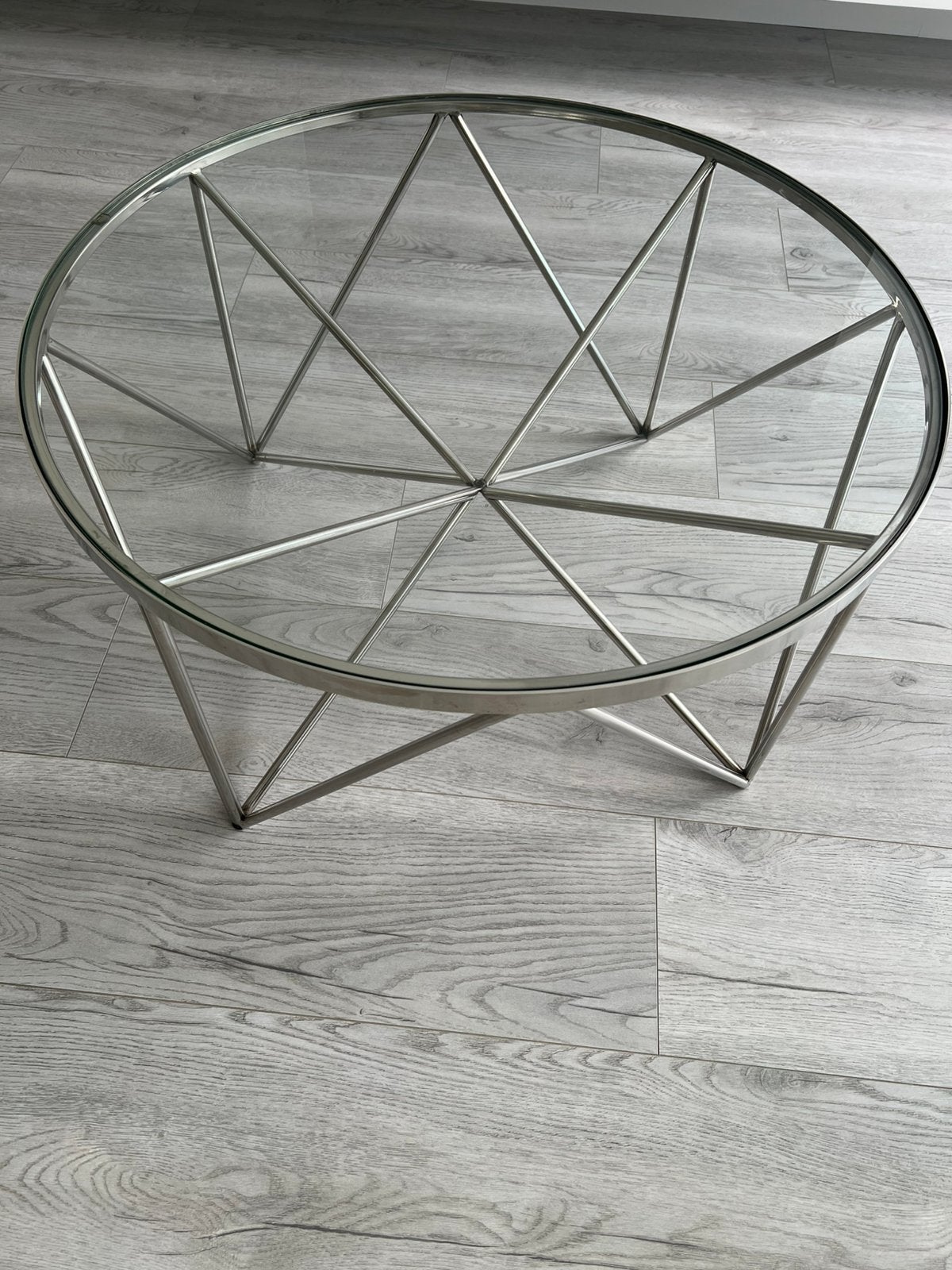 Glas salontafel, Ophalen, 100 tot 150 cm, 50 tot 100 cm, Glas