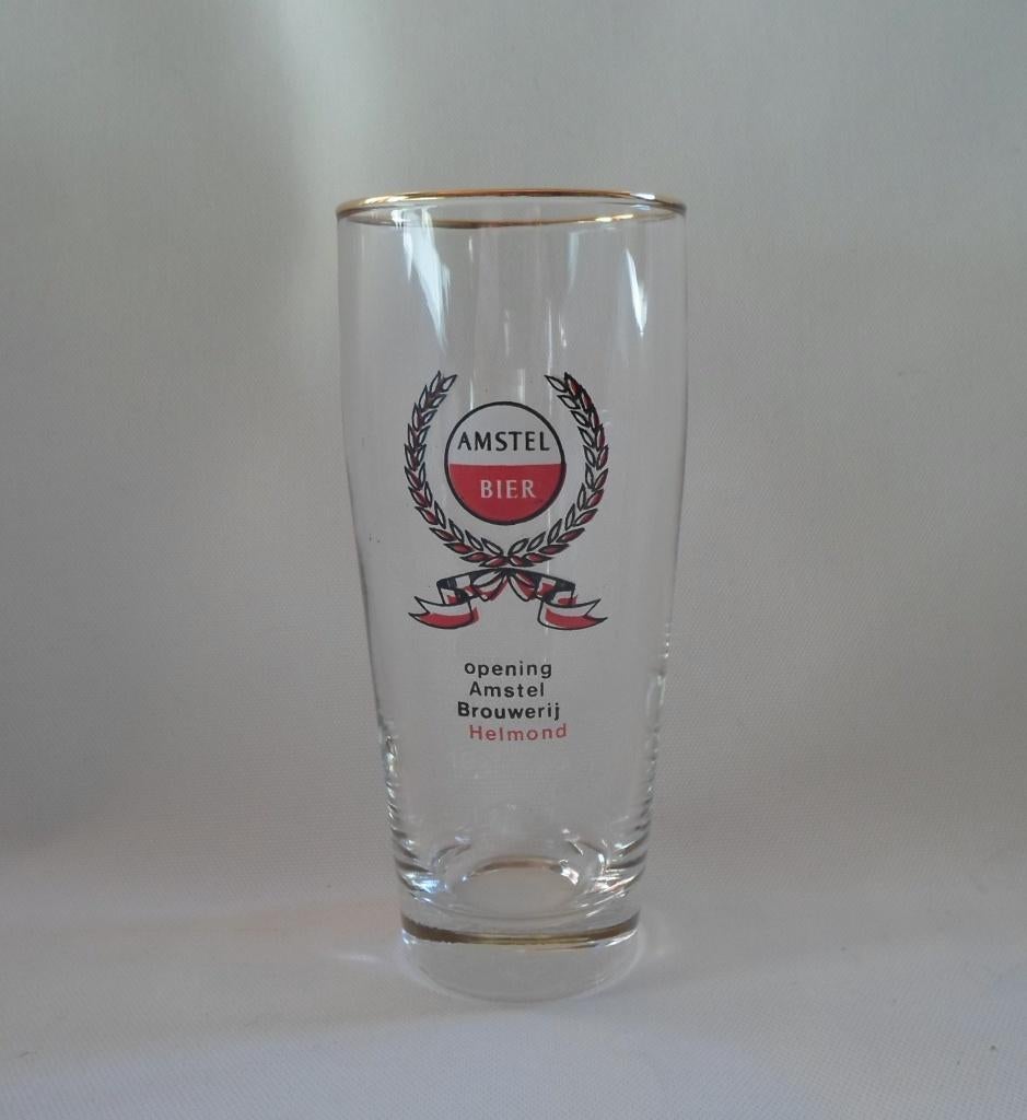 Amstel Bier Helmond Glas, Ophalen of Verzenden, Zo goed als nieuw, Glas of Glazen, Amstel