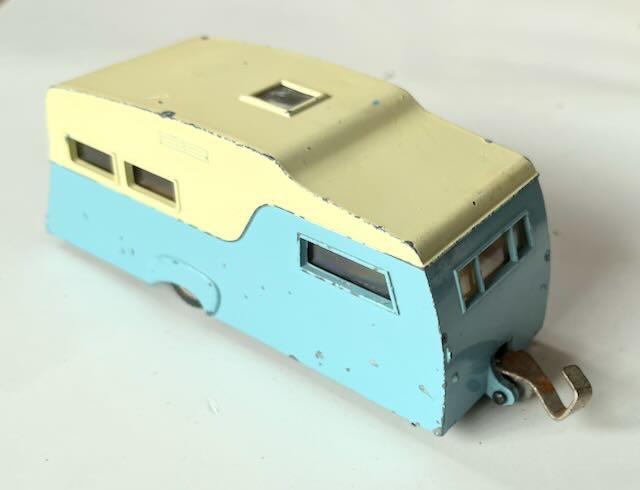 Dinky Toys 188 Four-Berth Caravan Blauw, Hobby en Vrije tijd, Modelauto's | 1:43, Ophalen of Verzenden, Gebruikt, Auto, Dinky Toys