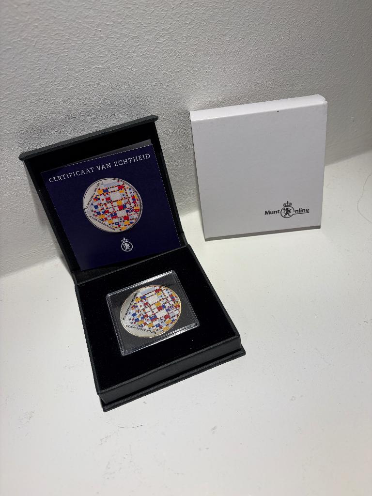 Herdenkingsuifgifte 150 jaar Mondriaan, Verzenden, Koningin Beatrix, Losse munt, Zilver