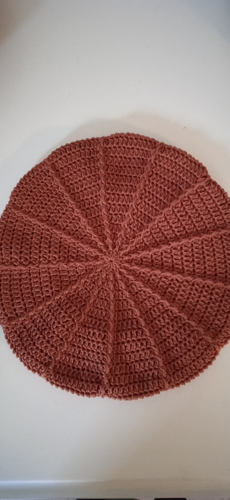 Baret, gehaakt/ de Haakboetiek, Kleding | Dames, Hoeden en Petten, Ophalen of Verzenden, Nieuw, 55 cm (S, 6⅞ inch) of minder, Hoed