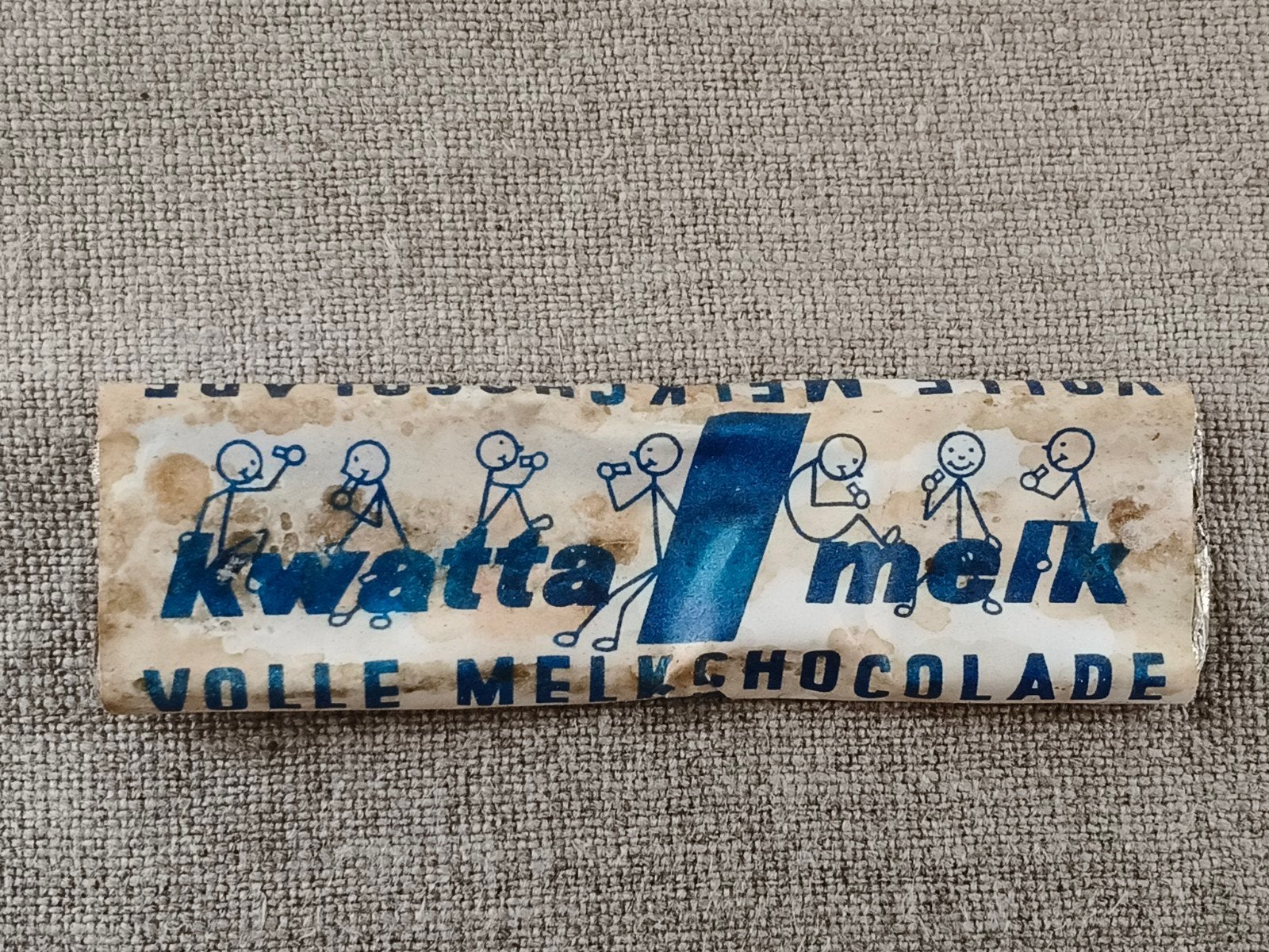 Origineel oud Kwatta chocolade reepje melk, Ophalen of Verzenden, Gebruikt