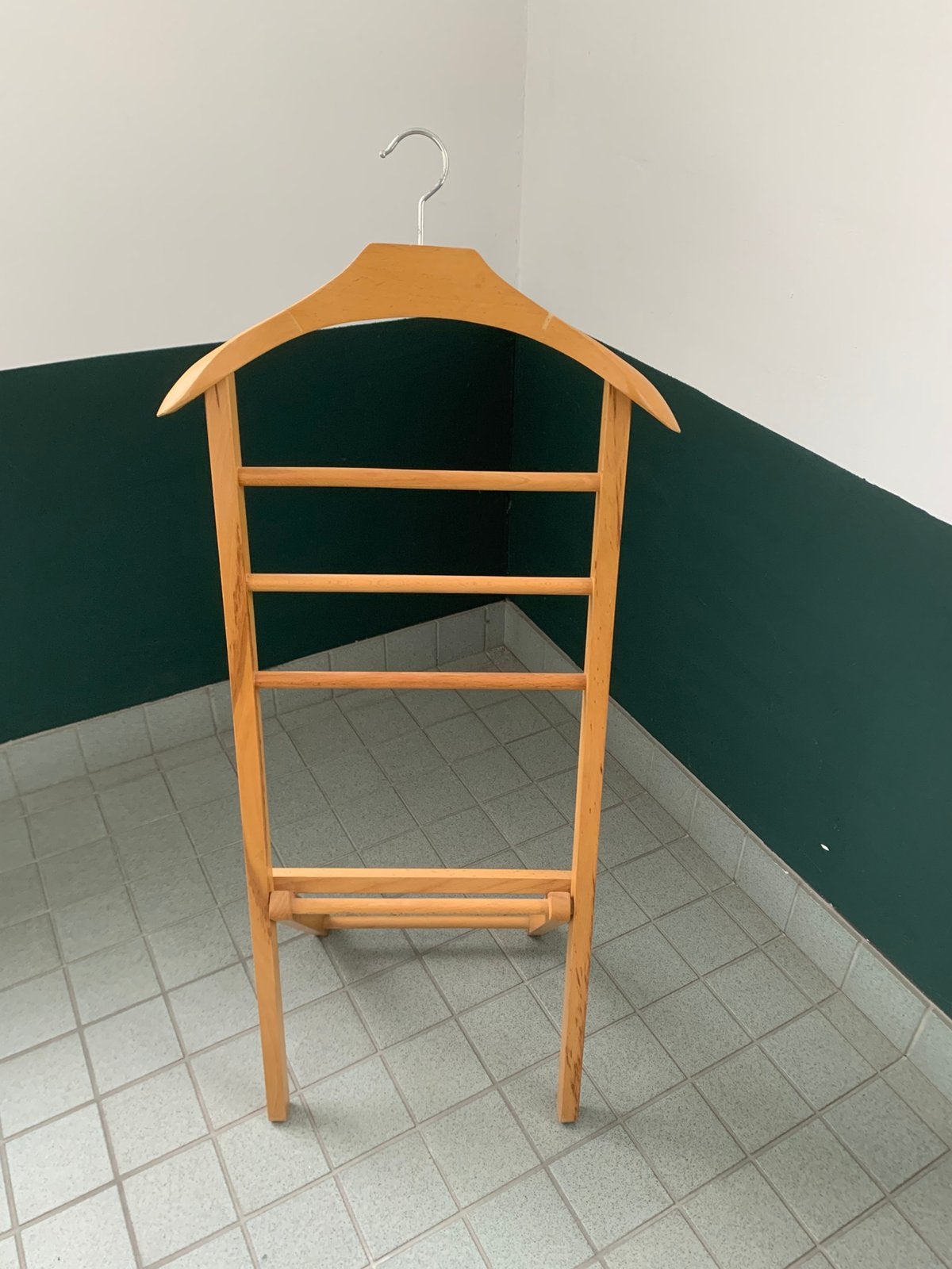Vintage houten dressboy of kledingstandaard, Huis en Inrichting, Ophalen, Gebruikt, Hout, Overige typen