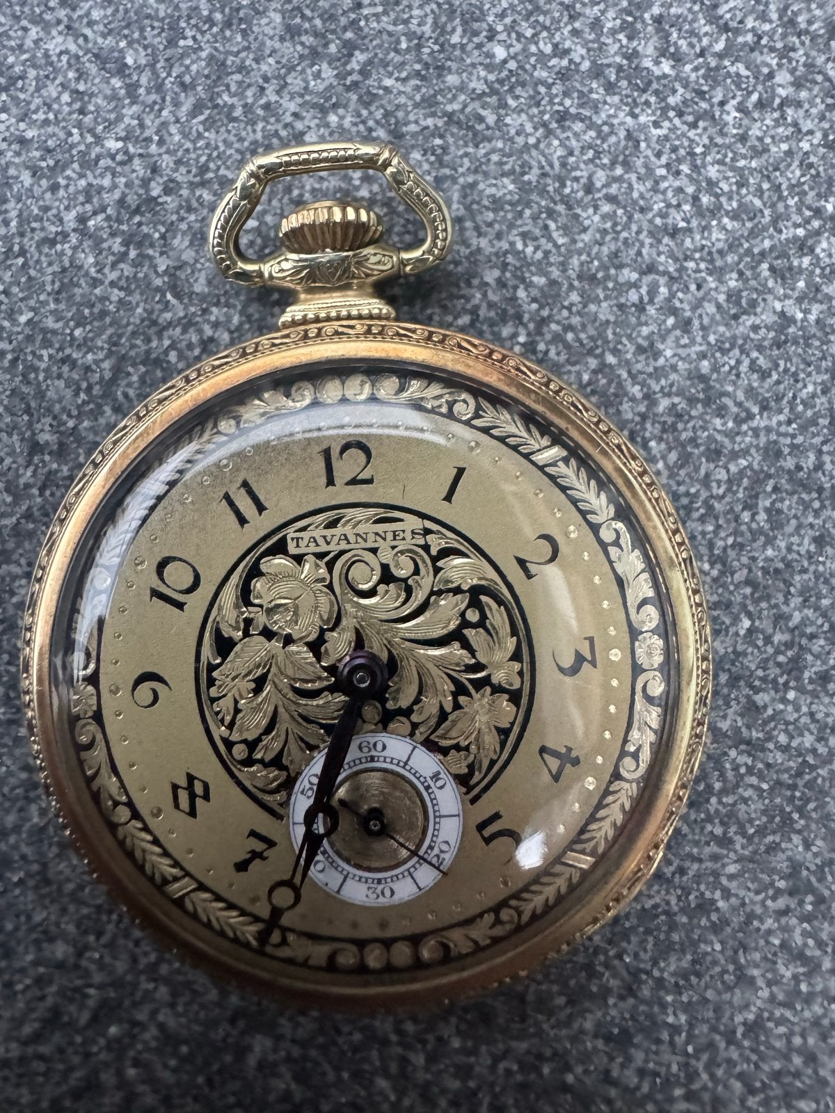 Lopend Tavannes Zakhorloge 15 Jewels 14k Gold Filled, Sieraden, Tassen en Uiterlijk, Horloges | Antiek, Ophalen of Verzenden, Overige materialen