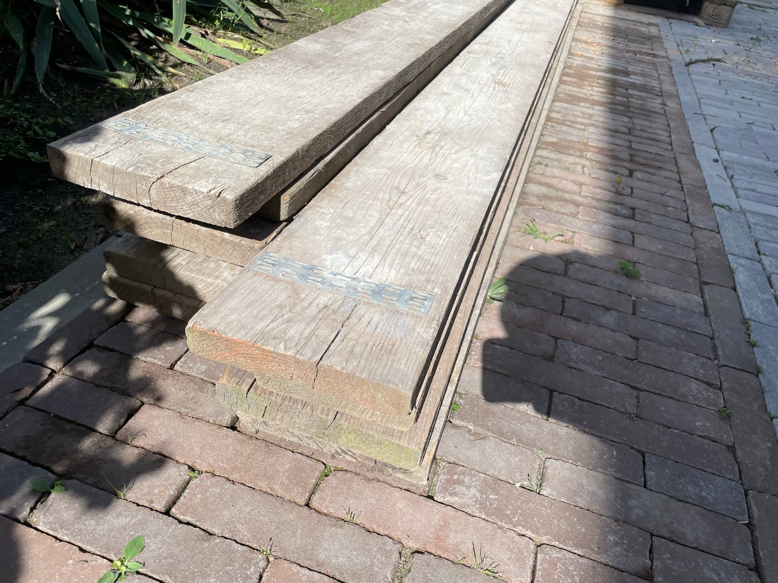 Steigerplanken 3 meter - 10 stuks, Ophalen, Gebruikt, Plank, Steigerhout