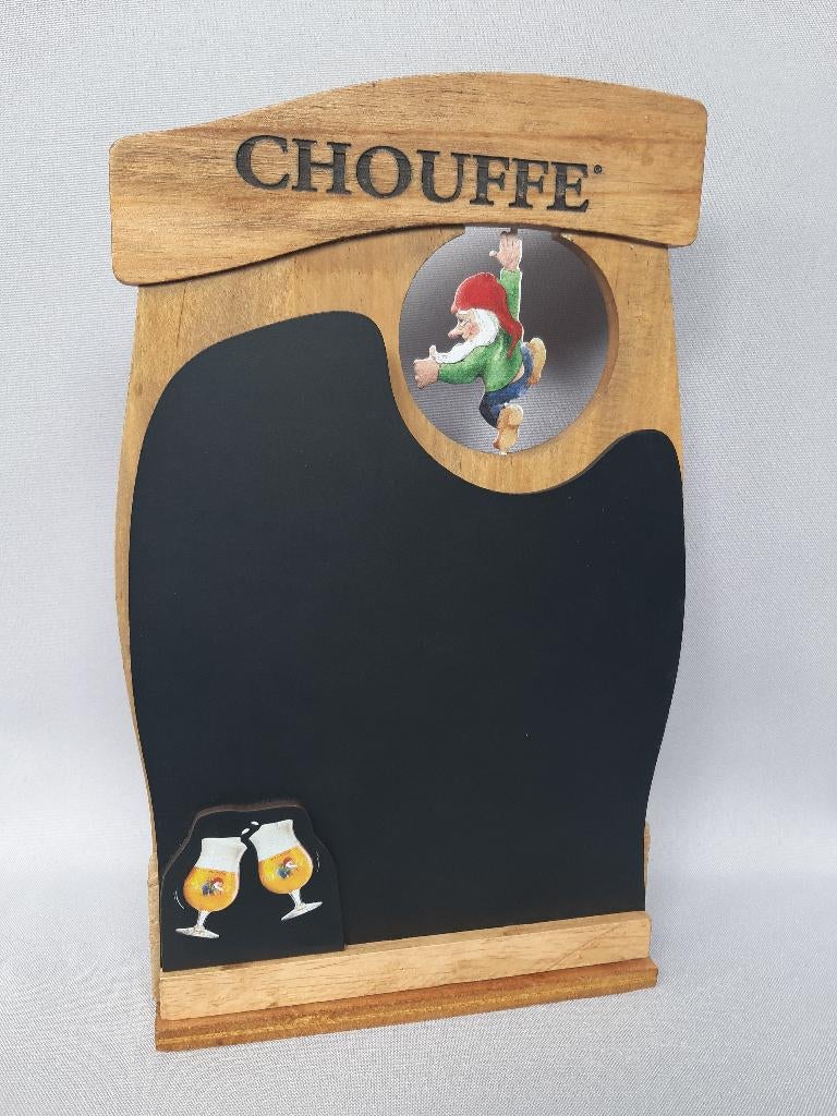 Chouffe Krijtbord / Menukaart Houder, Ophalen, Nieuw, Reclamebord, Plaat of Schild, Duvel