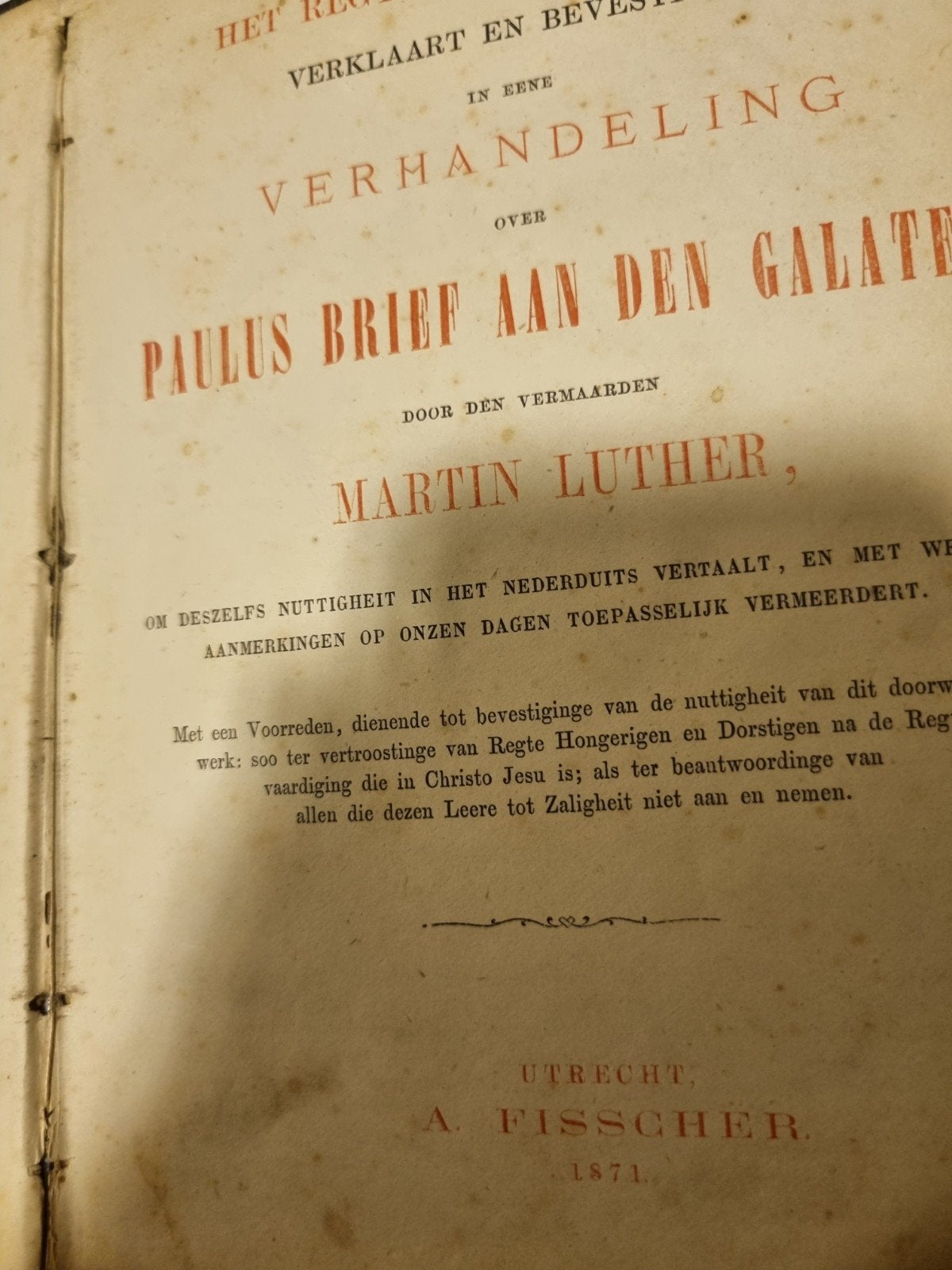 Maarten Luther. Paulus brief aan de Galaten., Ophalen of Verzenden, Gelezen, Christendom | Protestants