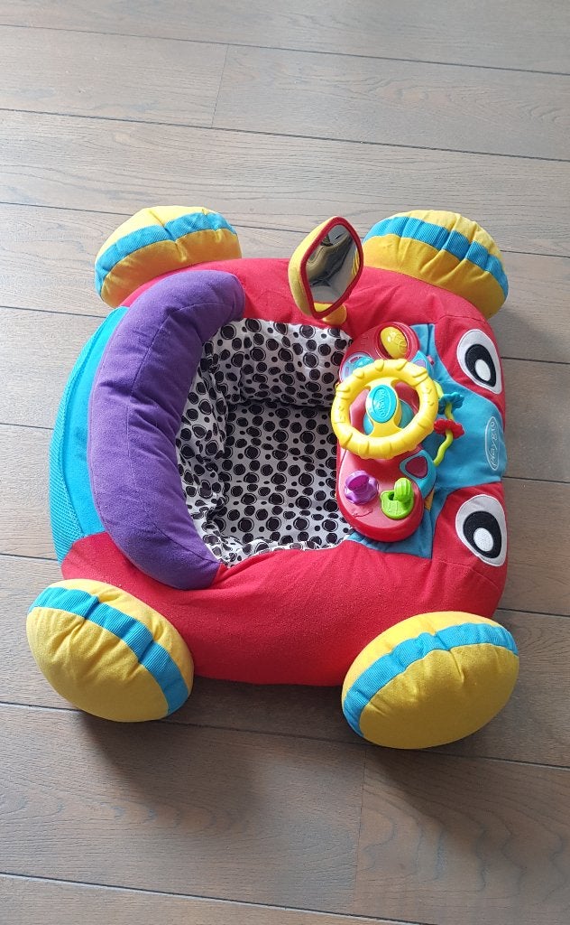 Playgo auto- zit- en activiteitenkussen voor baby en peuter, Kinderen en Baby's, Ophalen, Gebruikt, Overige typen, Met geluid