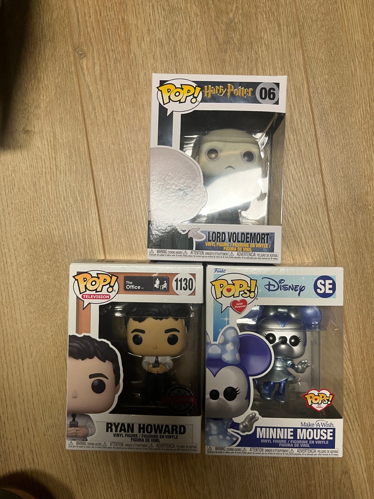 Funko Pop! Lord Voldemort, Ryan Howard, Minnie Mouse, Ophalen of Verzenden, Nieuw