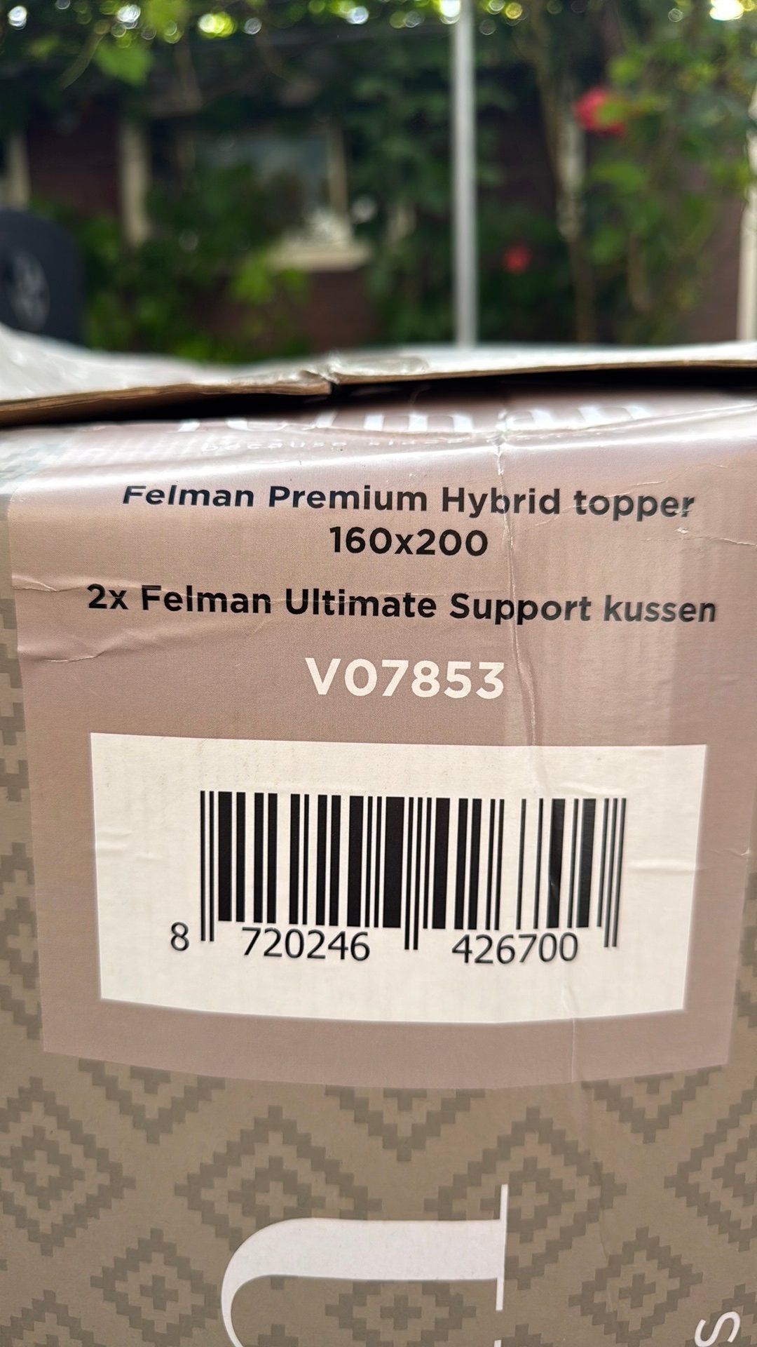 Felman Premium Hybrid topper 160x200 met 2 kussens, Ophalen of Verzenden, Matras, 200 cm, 160 cm
