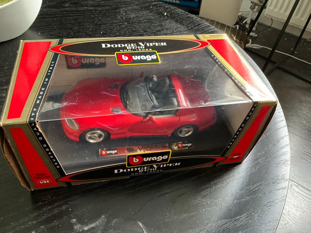 Burago Dodge Viper RT/10 Schaalmodel / 1.24, Ophalen, Zo goed als nieuw, Auto, Bburago