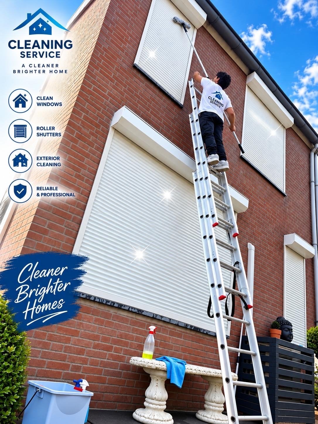 Glazenwasser / Kozijnen / Rolluiken, Diensten en Vakmensen, Glazenwassen binnen