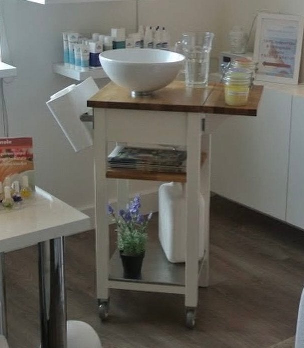 Wasunit gebruikt in schoonheidssalon / nagelstudio, Huis en Inrichting, Ophalen of Verzenden, Gebruikt