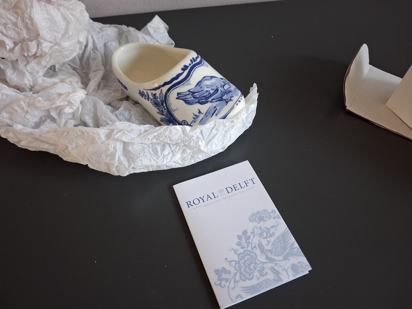 Delfts Blauw Klompje - Royal Delft - Wageningen, Antiek en Kunst, Ophalen of Verzenden
