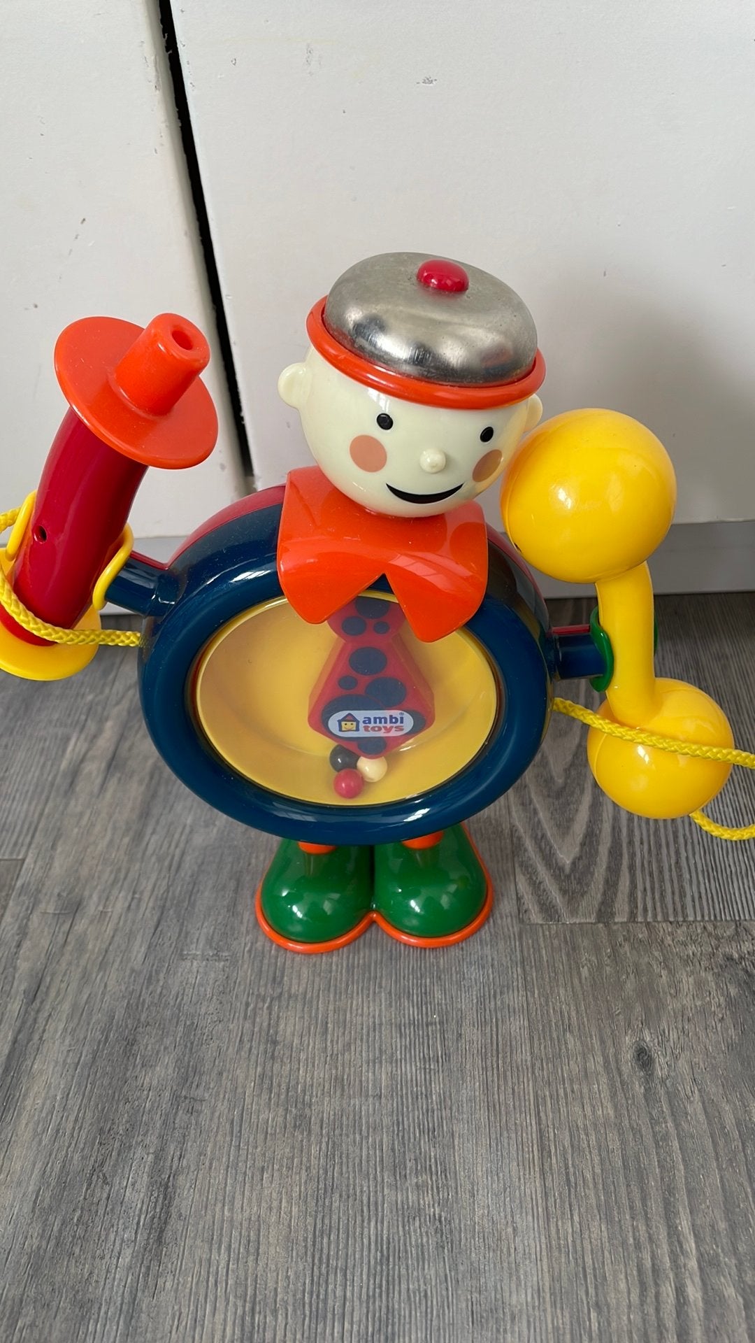 Ambi Toys Rammelaar/Trekfiguur - Vintage Speelgoed, Ophalen of Verzenden, Gebruikt, Rammelaar, Met geluid