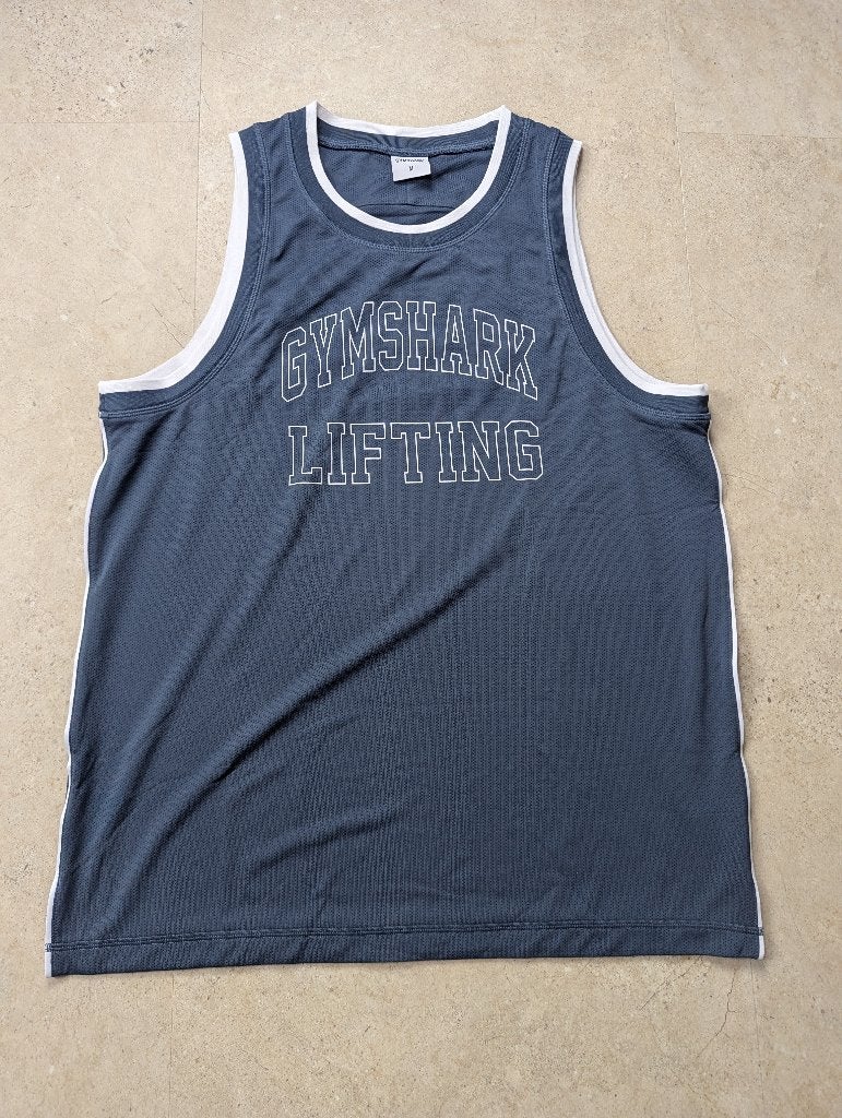 Gymshark Lifting Tanktop Maat M, Kleding | Heren, Fitness, Gymshark, Zo goed als nieuw, Grijs