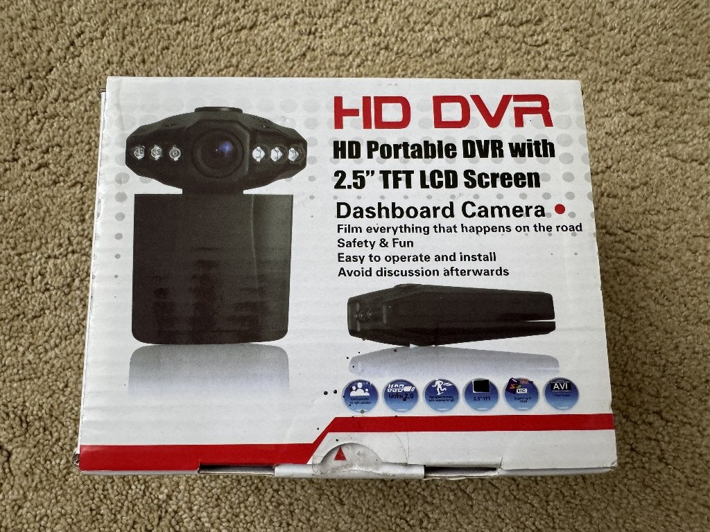 HD DVR Dashboard Camera – 2.5" TFT LCD Scherm, Auto diversen, Verzenden, Zo goed als nieuw