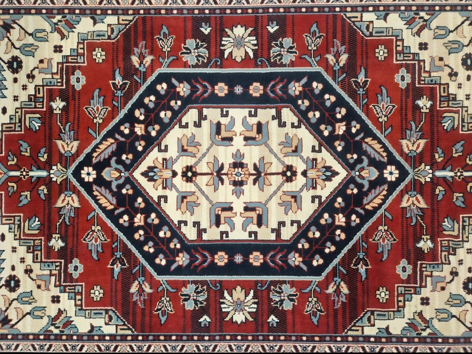 Vintage oosters Persia vloerkleed Bidjar medallion 190x277cm, 150 tot 200 cm, 200 cm of meer, Ophalen of Verzenden, Zo goed als nieuw