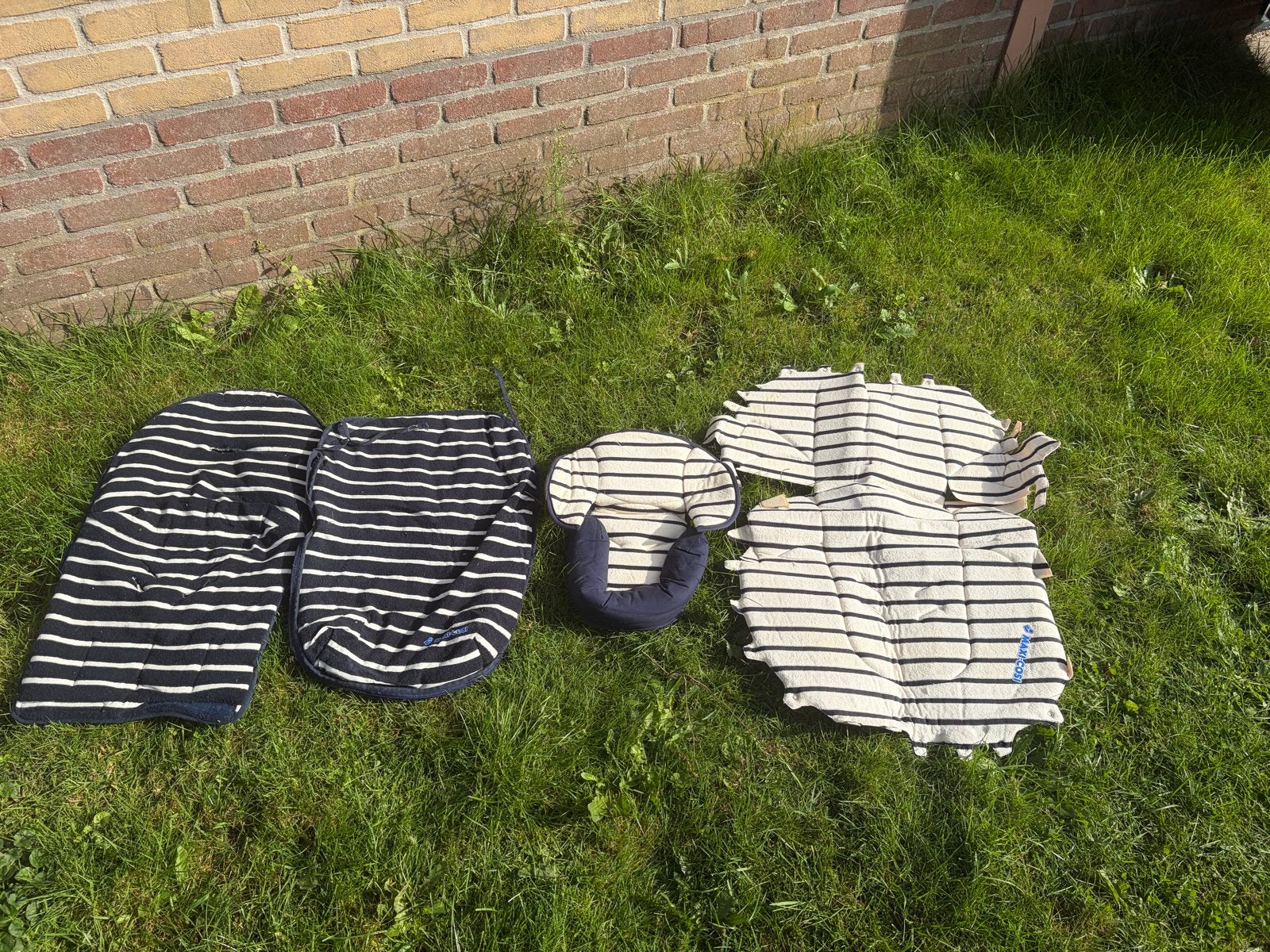 Maxi-Cosi hoezen set - Blauw/wit gestreept, Ophalen, Gebruikt, 0 t/m 13 kg, Maxi-Cosi