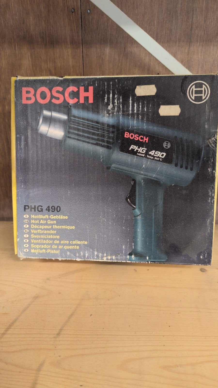 Bosch PHG 490 Heteluchtpistool - 1400W, 500C, Ophalen of Verzenden, Gebruikt