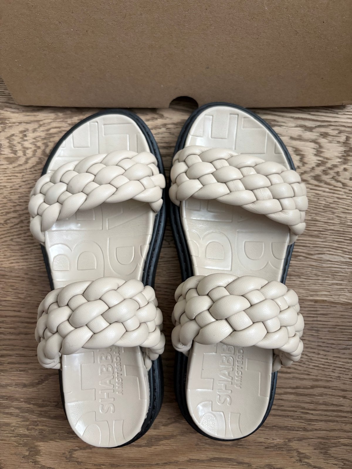 Nieuwe SHABBIES slipper - Beige, Maat 37, Ophalen, Nieuw, Beige, Slippers