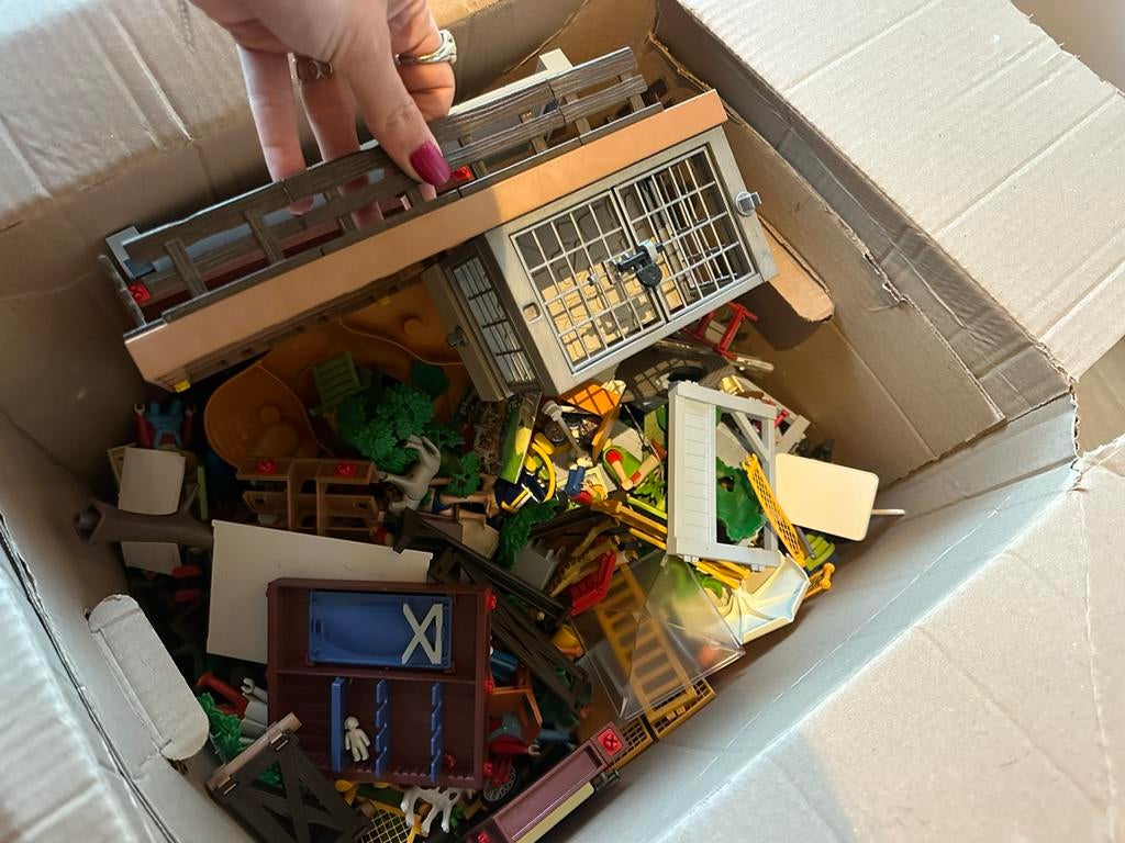 Twee dozen vol met Playmobil, Ophalen of Verzenden, Gebruikt, Los playmobil