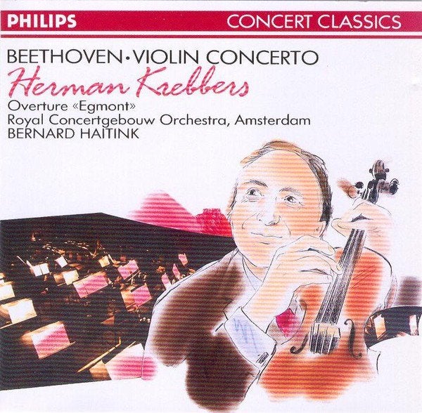 BEETHOVEN Violin concerto CD KREBBERS HAITINK RCO TOP COND, Ophalen of Verzenden, Classicisme, Gebruikt, Orkest of Ballet